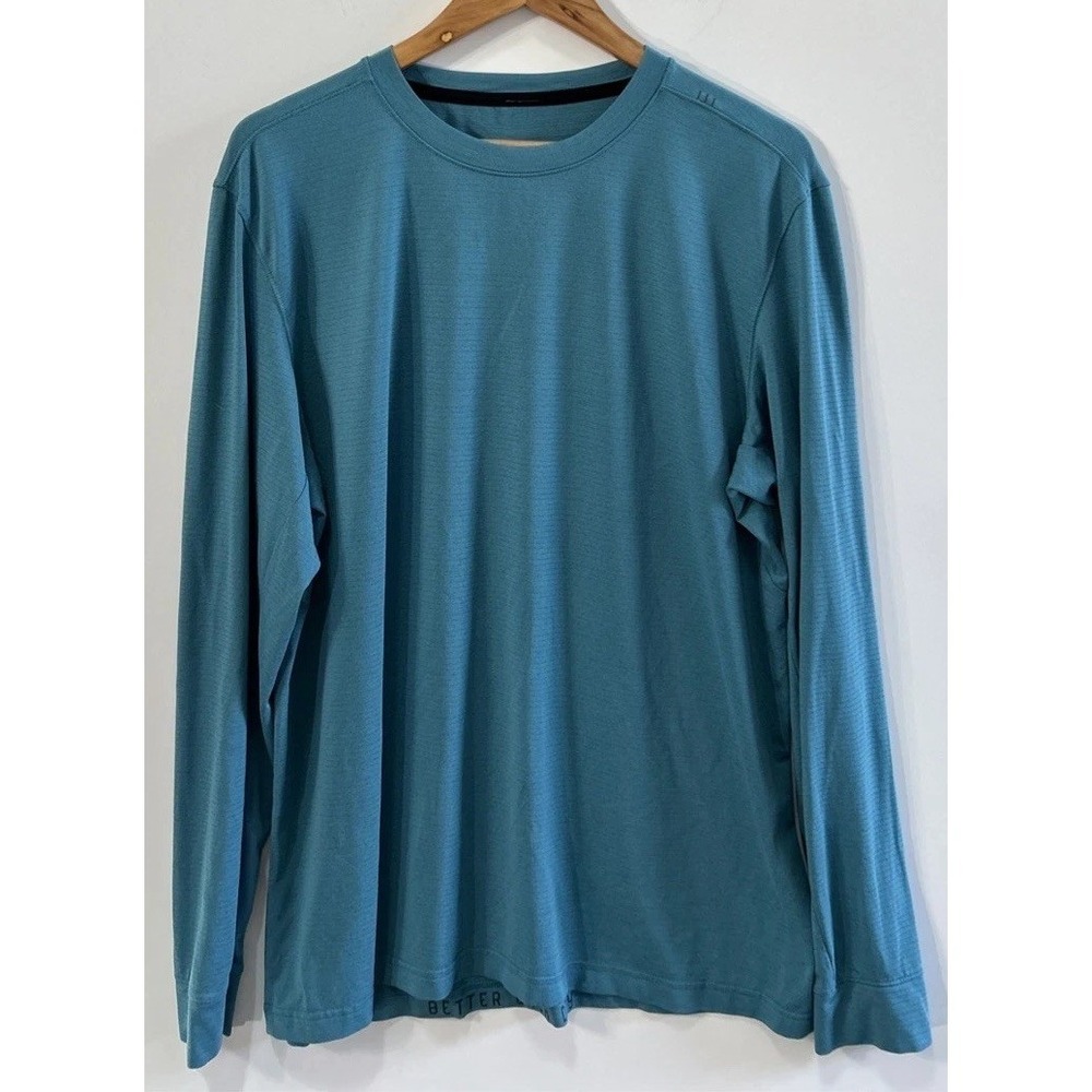 Mens LULULEMON License To Train Long Sleeve Crew Neck Shirt Sz XL Athletic